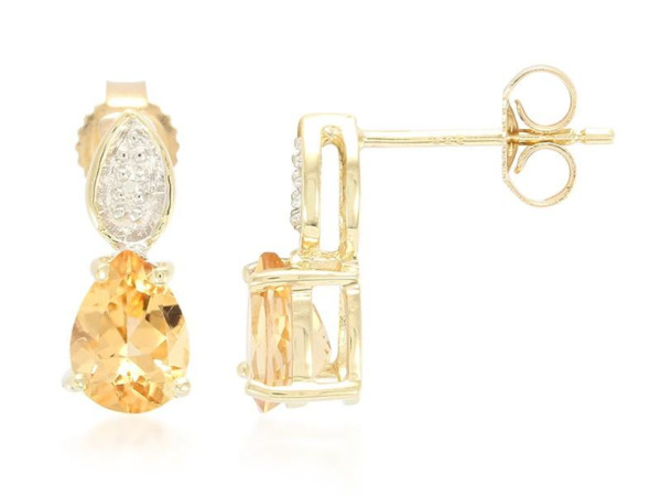Orecchini in Oro con Topazio Imperiale
